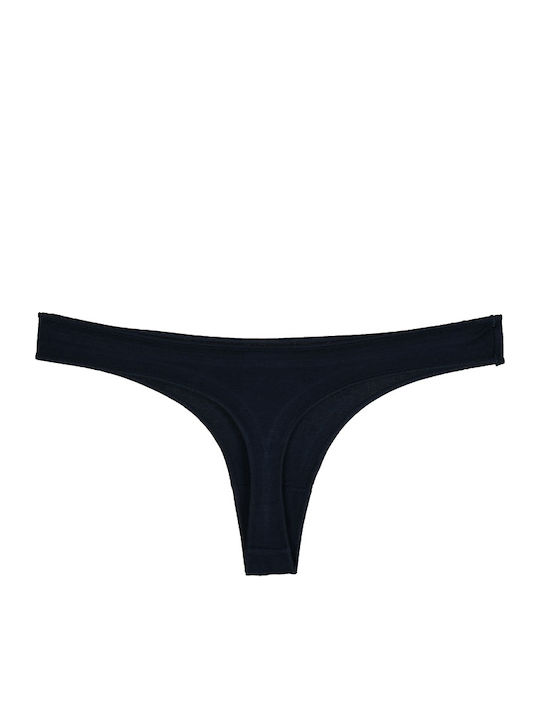 Βαμβακερό Γυναικείο String Μαύρο