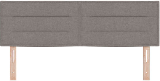 vidaXL Fabric Bed Headboard Brown 160x78cm