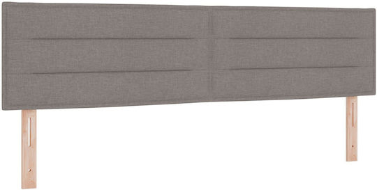 vidaXL Klappbar Bett Kopfteil aus Stoff in Braun Farbe 80x7x78cm