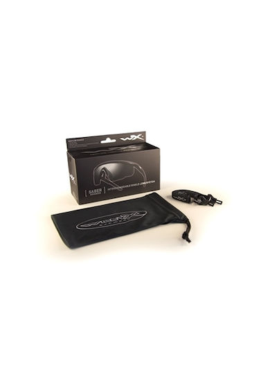 Wiley X Shooting Glasses Saber Set of 2 Lenses with UV Protection Gray