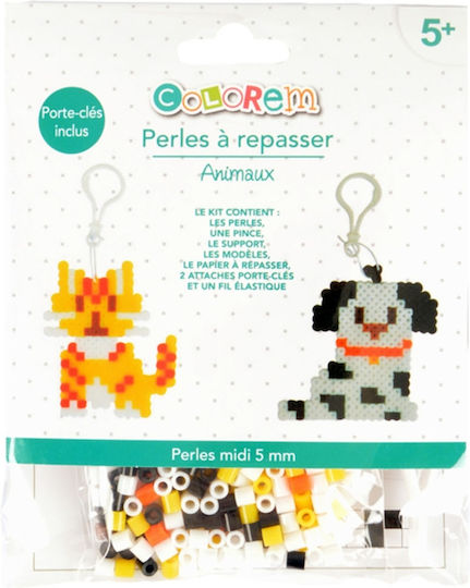 Children's Craft Set Iron-On Beads Colorem Includes Keychain Ages 5 and Up Wper211