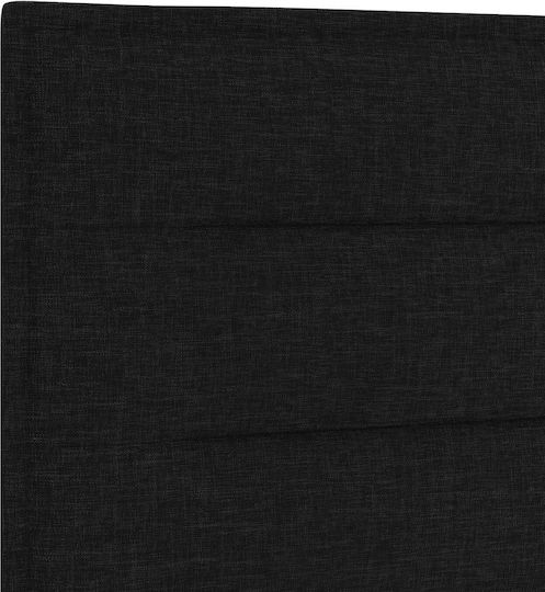 vidaXL Fabric Bed Headboard Black 144x78cm