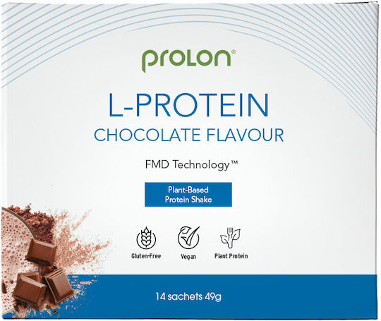 Prolon L-Protein Χωρίς Γλουτένη & Λακτόζη με Γεύση Σοκολάτα 14x49gr