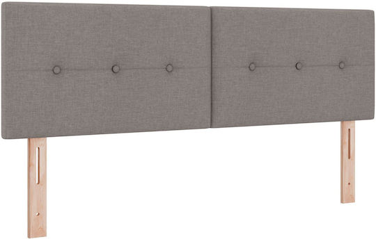 vidaXL Stoff-Kopfstütze für Betten Beige 144x88cm