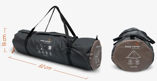 Easy Camp Tipi Σκηνή Camping Καφέ 3 Εποχών για 4 Άτομα 300x275x210εκ.