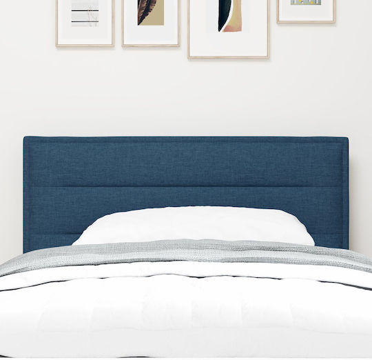 vidaXL Fabric Bed Headboard Cushion Blue 90x88cm
