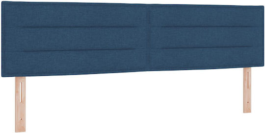 vidaXL Fabric Bed Headboard Blue 180x78cm