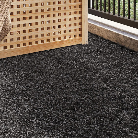 Natural Turf in Roll 1x8m and 40mm Height in Black Colour
