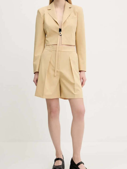 Hulala Women's Shorts Beige