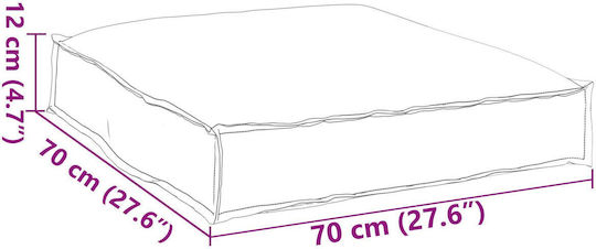 vidaXL Multicolour Pallet Sofa Cushion 70x70cm