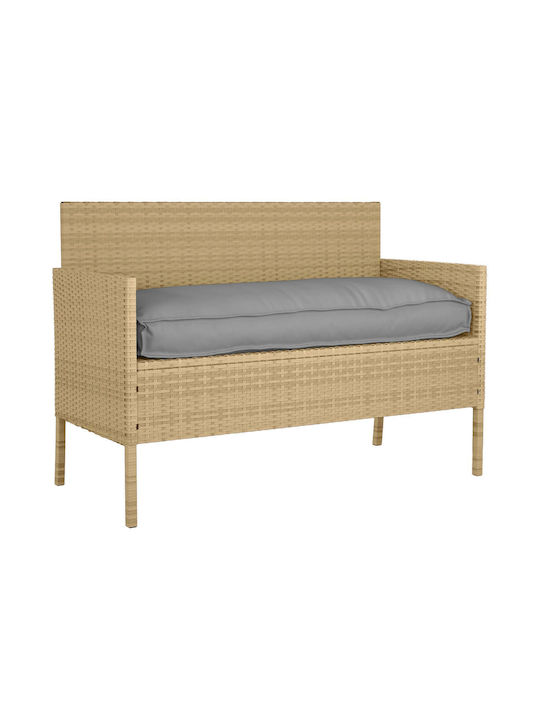 vidaXL Pernă Waterproof De Canapea De Grădină Cu Spătar Gri 50x120cm