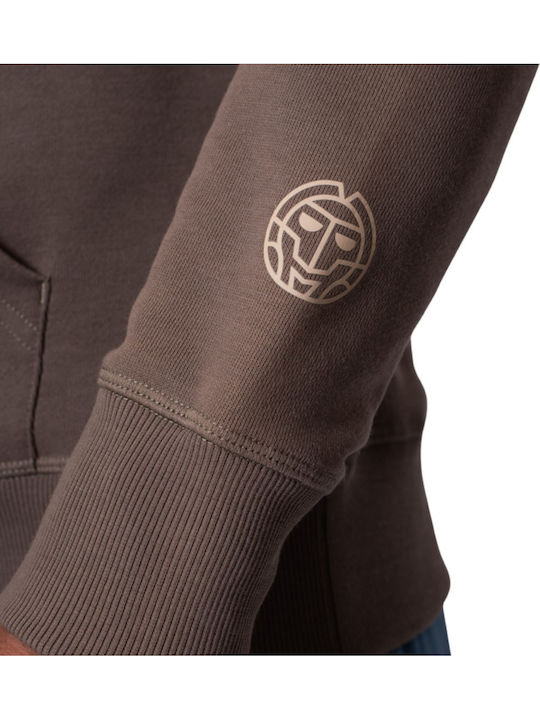 Sweatshirt with Hood Light brown