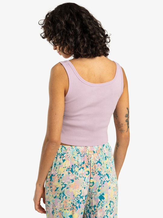 Sunset Dreams Women's Blouse Cotton Sleeveless Washed Iris