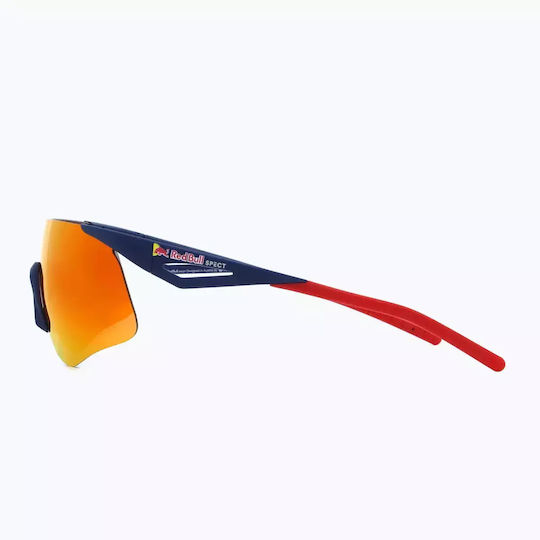 Red Bull Spect Mark Blue Brown Sunglasses Red Orange Mirror