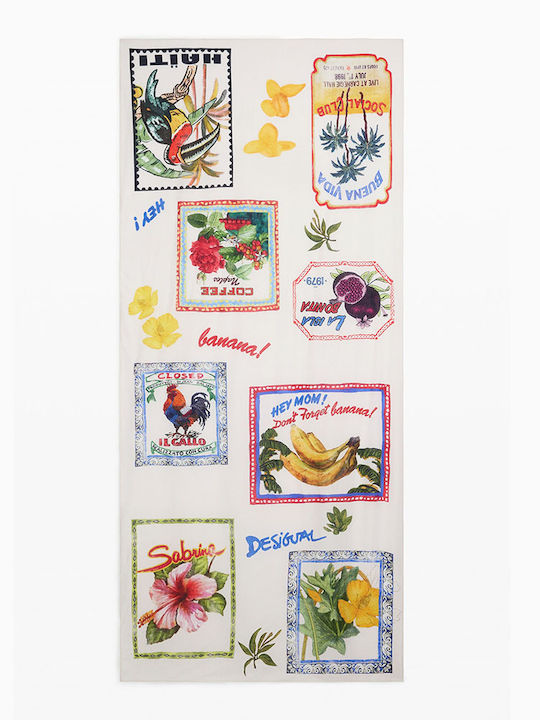 Desigual Fular de damă Alb