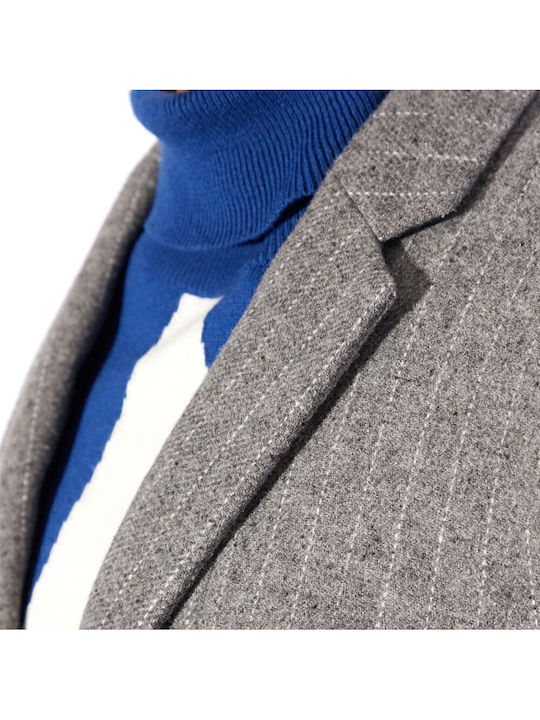 Men's Suit Jacket Grey-White