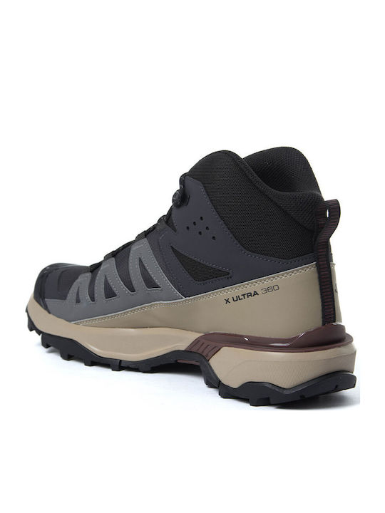 Salomon X Ultra 360 Mid Men's Hiking Boots Waterproof with Gore-Tex Membrane Gray
