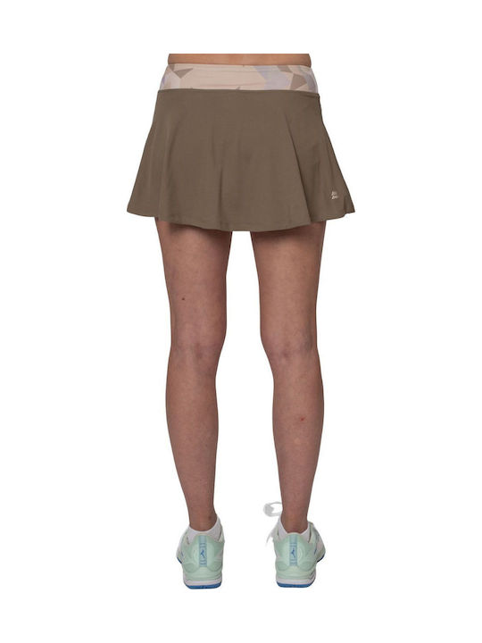 Bidi Badu Paris 2025 Printed Wavy Women's Tennis Skort Light Brown Beige
