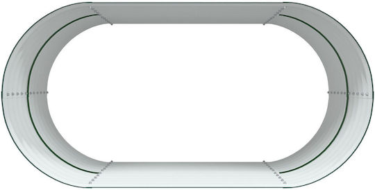 vidaXL Γλάστρα Μεταλλική Πράσινο 160x80x81εκ.