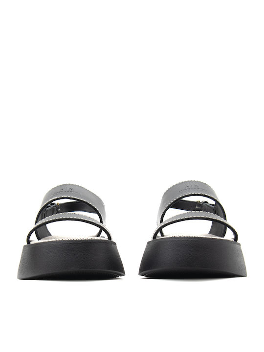 Armani Exchange Πλατφόρμες Μαύρες