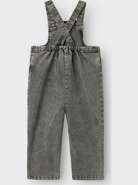 Lil' Atelier Παιδική Τζιν Σαλοπέτα Γκρι Grey Lil' Atelier Παιδική Τζιν Σαλοπέτα Γκρι Grey