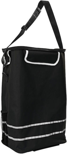 Stoff Einkaufswagen Klappbar Schwarz 21x21x100.5cm