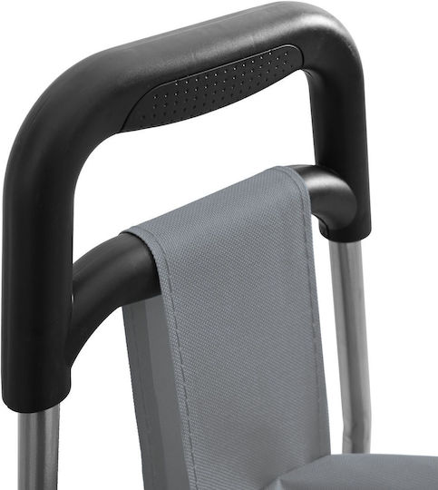 Shopping Trolley Gray 92x92x92cm
