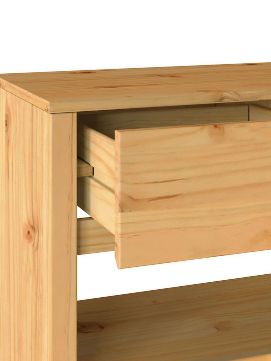 Solid Wood Console Table L89.5xW37xH73cm