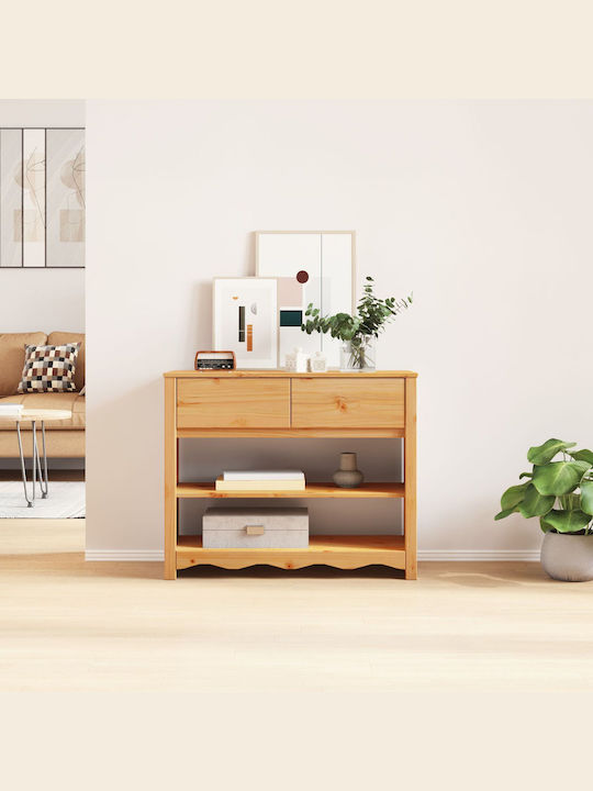 Solid Wood Console Table L89.5xW37xH73cm