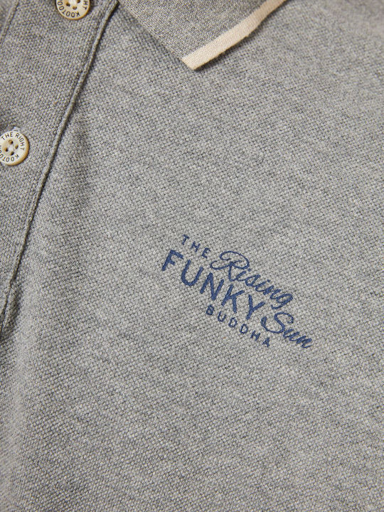 Polo Short Sleeve Gray Blouse