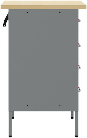 Laboratory Cabinet Red 50x55x85 cm Steel Red 4103461