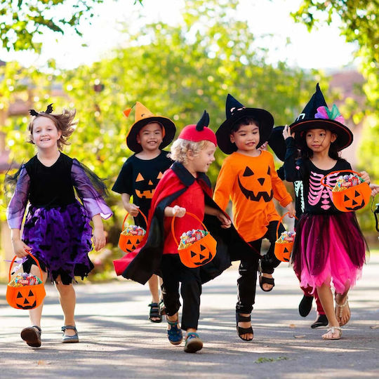 Yisscen Karneval Zubehör Orange für Halloween 6Stück