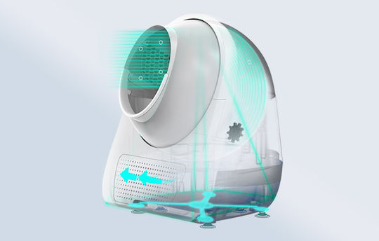 Catlink Pro-X Luxury Version Toaletă Pisică Auto-curățare Albă