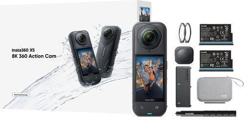 Insta360 Insta360 x5 Action Camera 8K Essentials Bundle with Screen and Wi-Fi Black