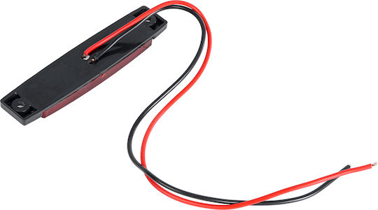 GloboStar Πλευρικό Φώς Όγκου Φορτηγών 10-30V - Κόκκινο 79901
