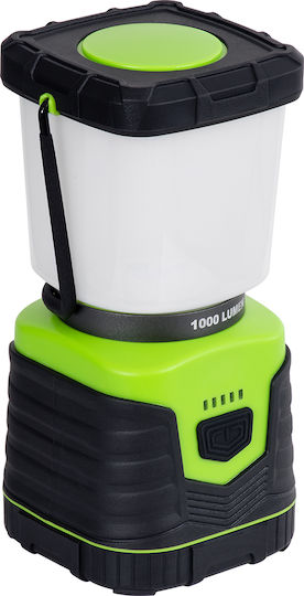 GloboStar Rechargeable Led Lantern for Camping Waterproof with Flashlight 1000lm 10W