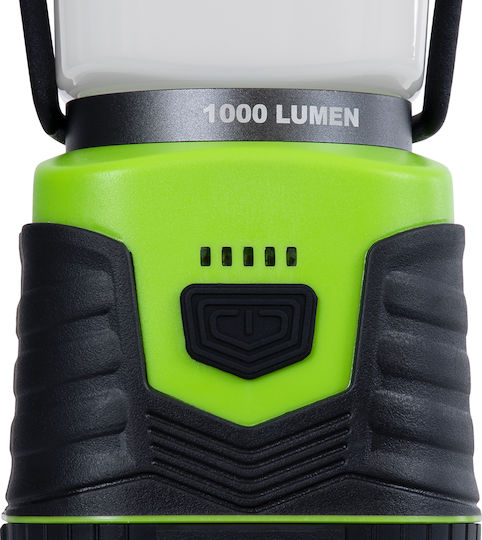 GloboStar Rechargeable Led Lantern for Camping Waterproof with Flashlight 1000lm 10W