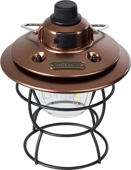 GloboStar Φανάρι Led Επαναφορτιζόμενο για Camping με Φακό 400lm 4W