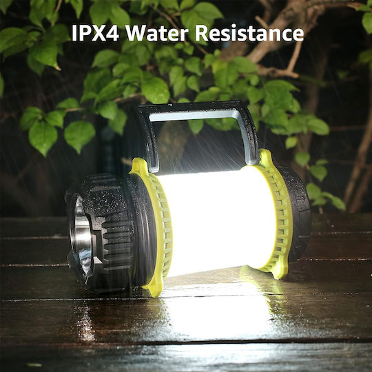 GloboStar Led Rechargeable Lantern for Camping with Flashlight 80lm 10W White