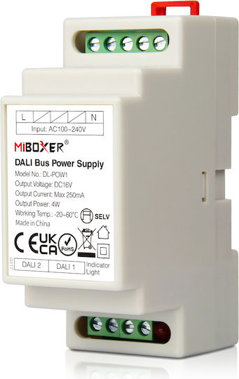 GloboStar DIN Rail Power Supply 16V/4W