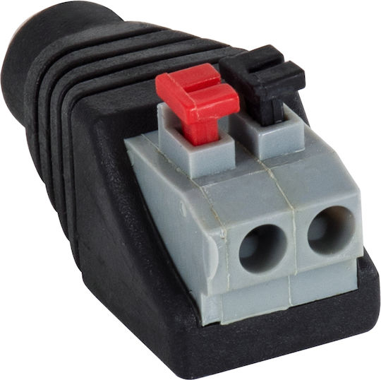 GloboStar Connection Plug for CCTV Systems Black 70678