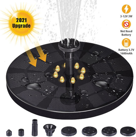 GloboStar 71531 Fountain 3W with LED Light 18x18x8cm