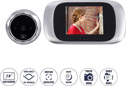 GloboStar Silver Video Intercom Set Silver