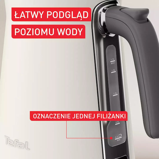 Tefal Kettle 1.7lt 2400W White