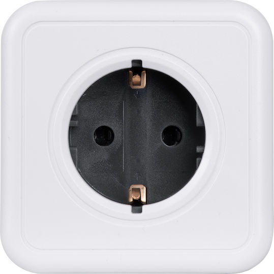 GloboStar PowerCube mit Überspannungsschutz 5 Positionen mit Kabel 1.5m Gray