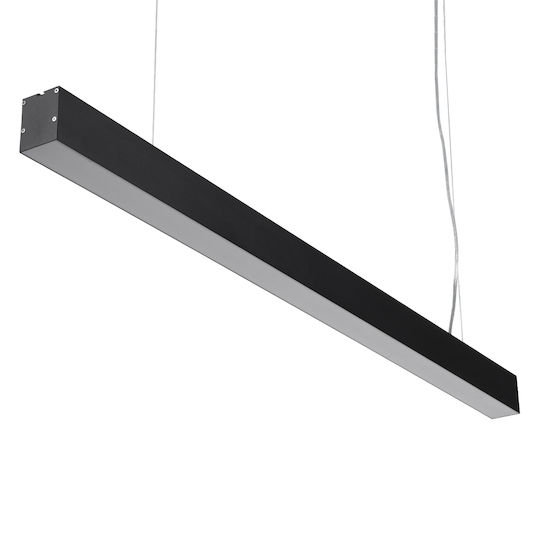 GloboStar Orion -P Commercial Linear LED Ceiling Light 72W Warm White IP20 Dimmable L120xD5.5xH7cm