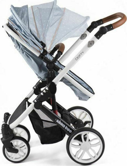 Kikka Boo Dotty 2 in 1 Baby Stroller Suitable for Newborn Blue