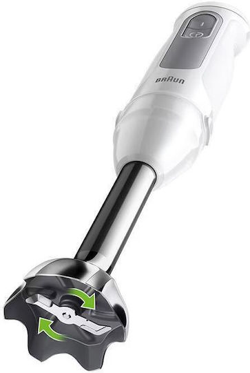Braun MultiQuick 5 Handmixer mit Inox-Stab 1000W Weiß