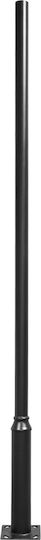 GloboStar Mounting Post for Lighting Fixtures Metallic Pole 3.5m Ø5.8cm Black Black 12111