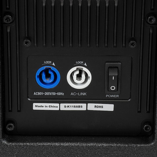 GloboStar 98028 Powered Pair Subwoofer PA 600W 18" 71x70x47.5cm.